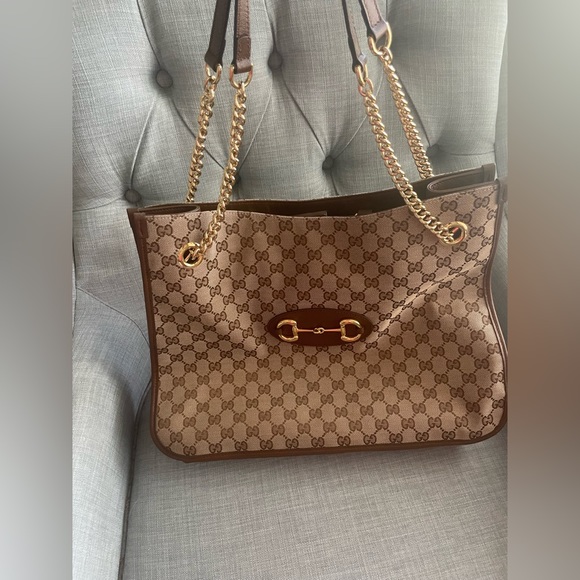 Authentic Gucci Horsebit 1955 Medium Tote Bag - Picture 3 of 13